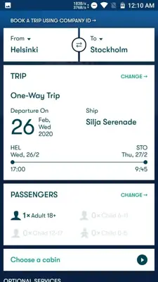 Tallink & Silja Line android App screenshot 4